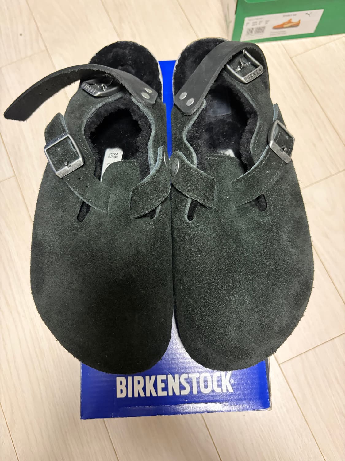 (새상품) 버켄스탁 토키오 셔링 블랙 - 레귤러 (245) 상품이미지1