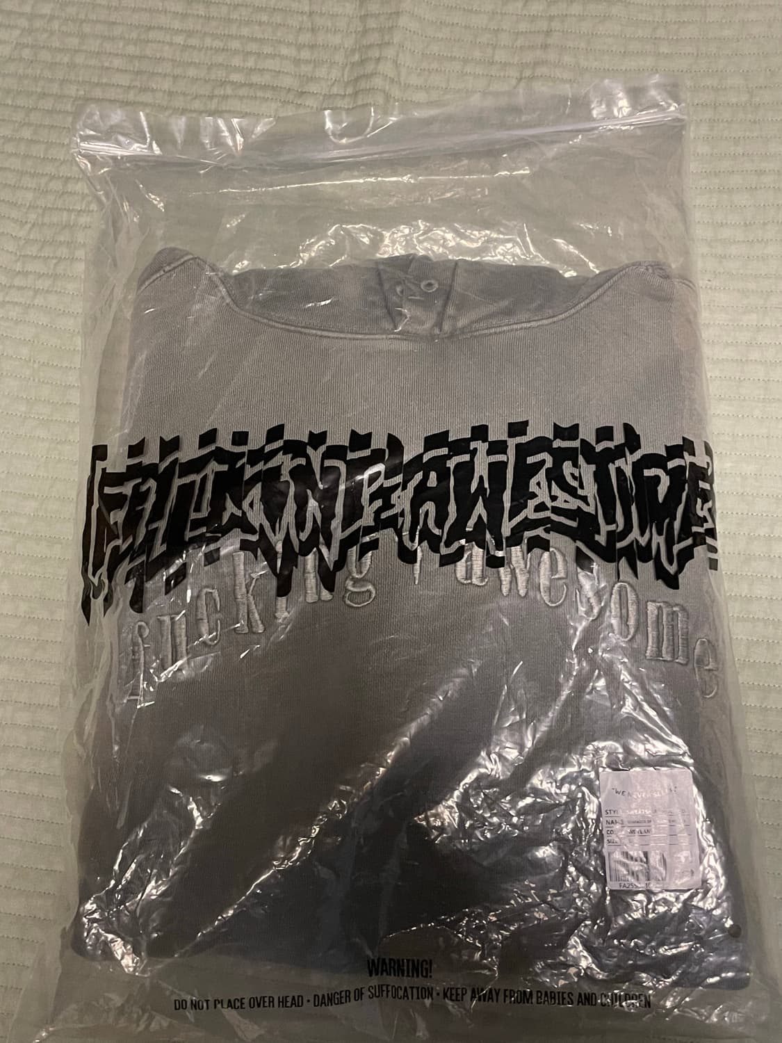 퍼킹어썸 선페이딩 후디 L 새상품 상품이미지1