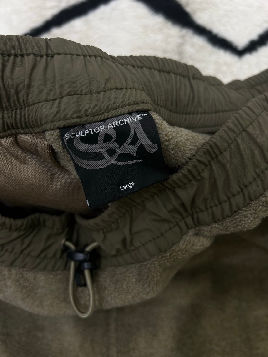 [L]스컬프터 폴라텍 와이드 트레이닝 팬츠/멜라지브라운 상품이미지6