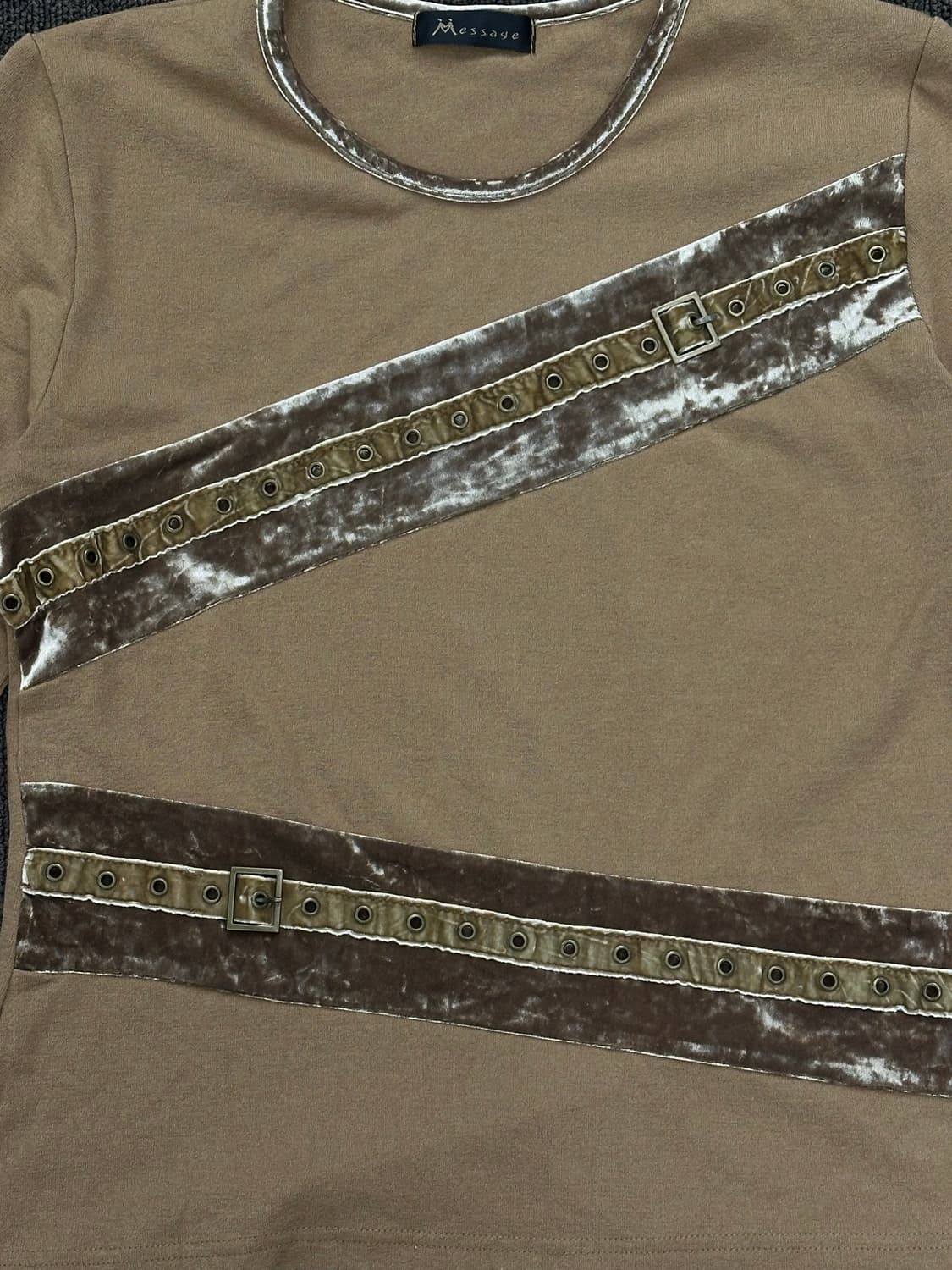 L)Japanese vintage 여성 그런지 디테일 롱슬리브 상품이미지2