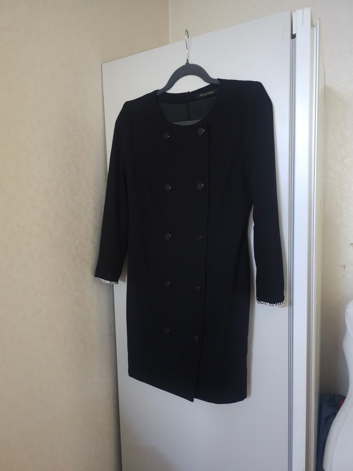 모조에스핀 울 더블버튼 원피스 상품이미지1