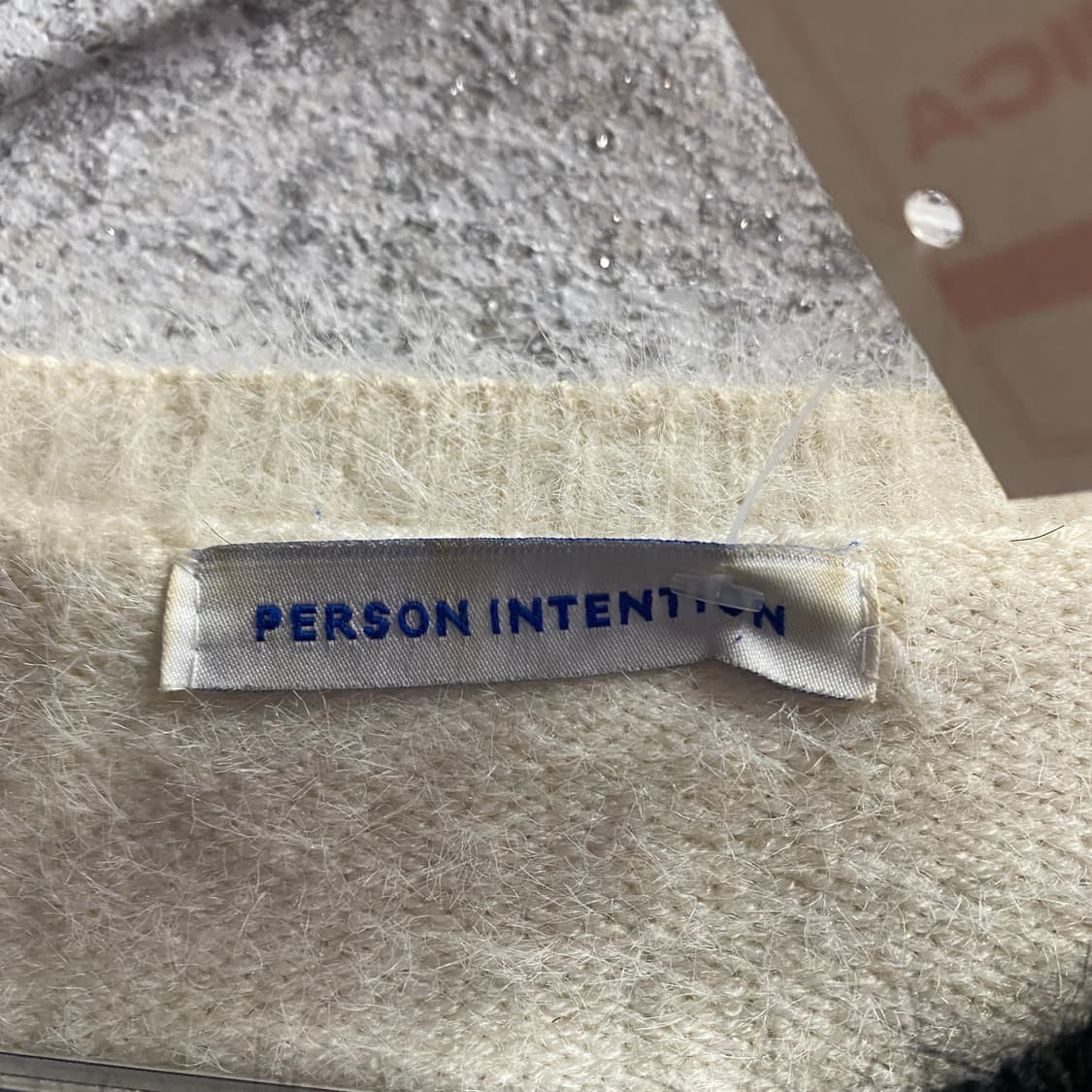 퍼슨인텐션 투웨이 지퍼 브로치 디테일 오버핏 니트 스웨터 B4217 상품이미지7