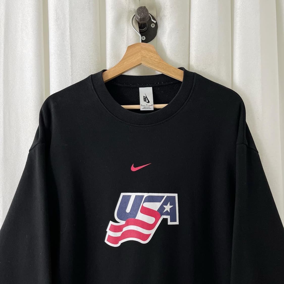 나이키 블랙 USA 라운드 맨투맨 상품이미지2