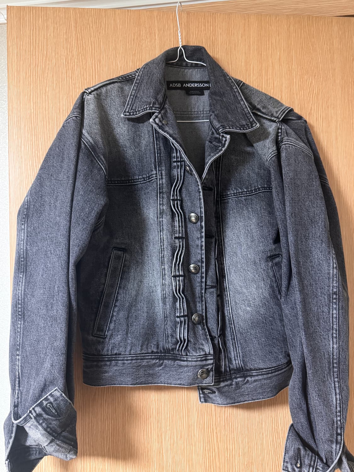 앤더슨벨 웨이브 데님 봄버 자켓 M사이즈 상품이미지4