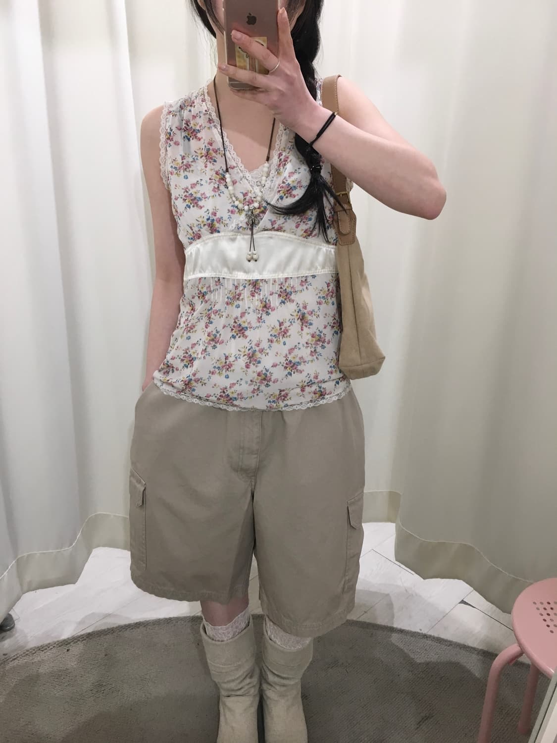 잔꽃 랩 슬리브리스 상품이미지3