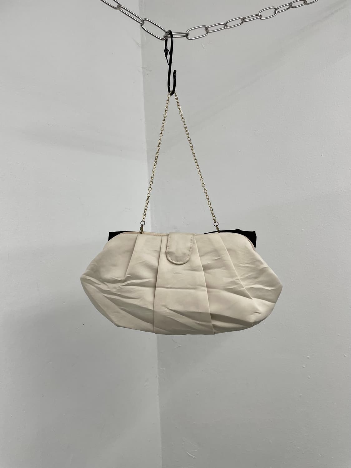 갸루 새틴 리본 큐빅백 상품이미지8