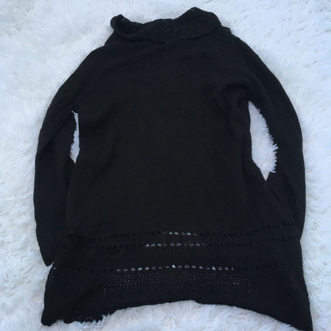 빈티지 레이스 블랙 니트 모리 772 y2k 스트릿 갸루 펑키 일본빈티 상품이미지2