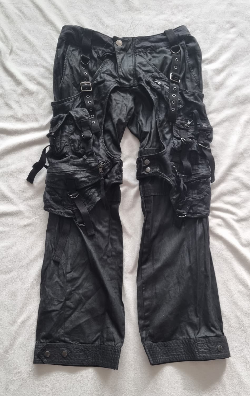 빈티지 00s archive 아카이브 블랙 그런지 펑크 팬츠 상품이미지1