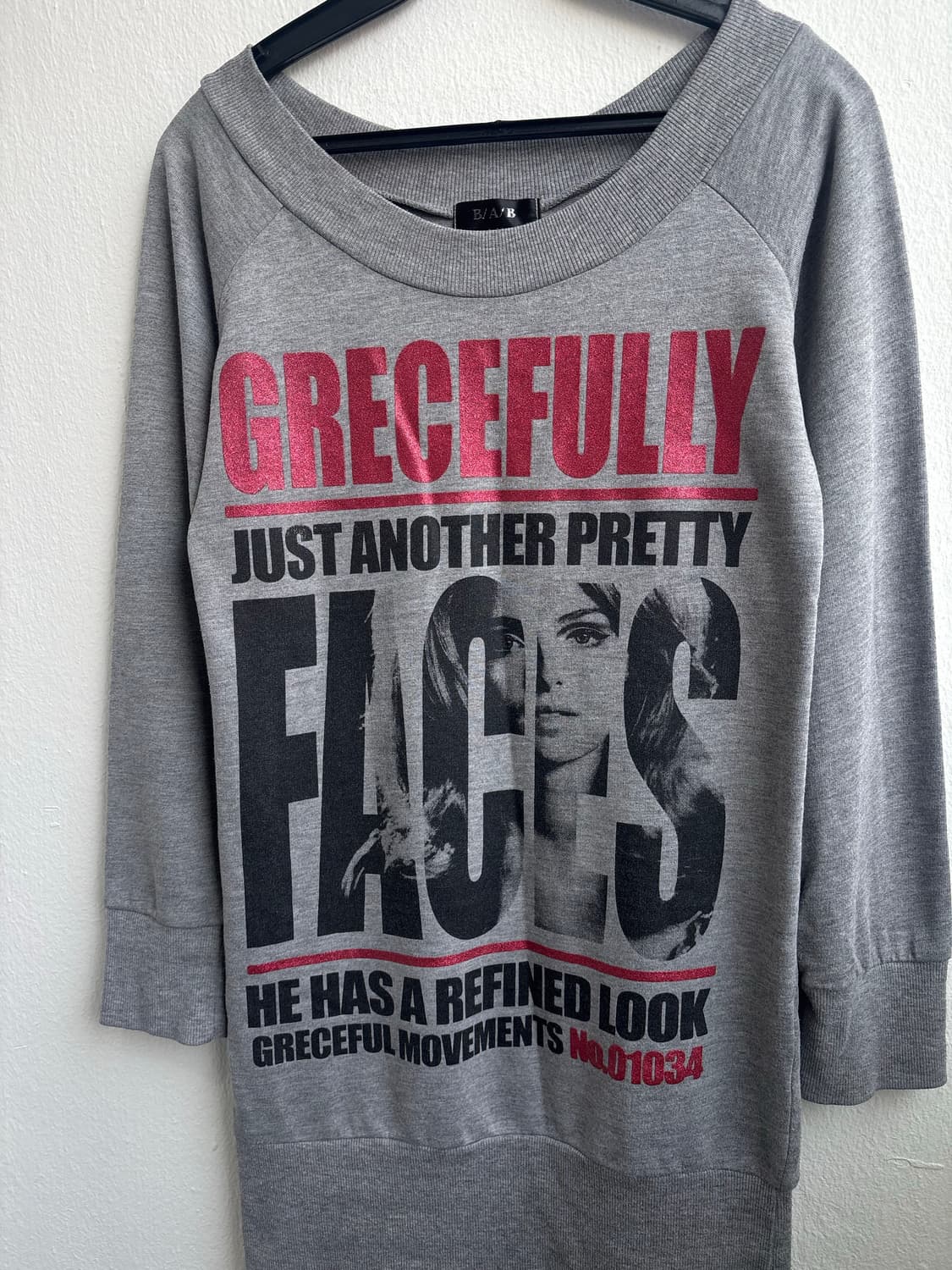 Vintage Grey Graphic Dress 상품이미지5