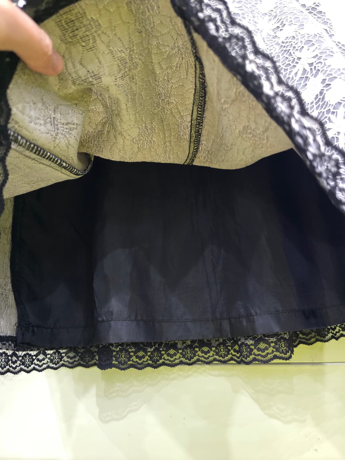 플라워 레이스 플레어 스커트 상품이미지5