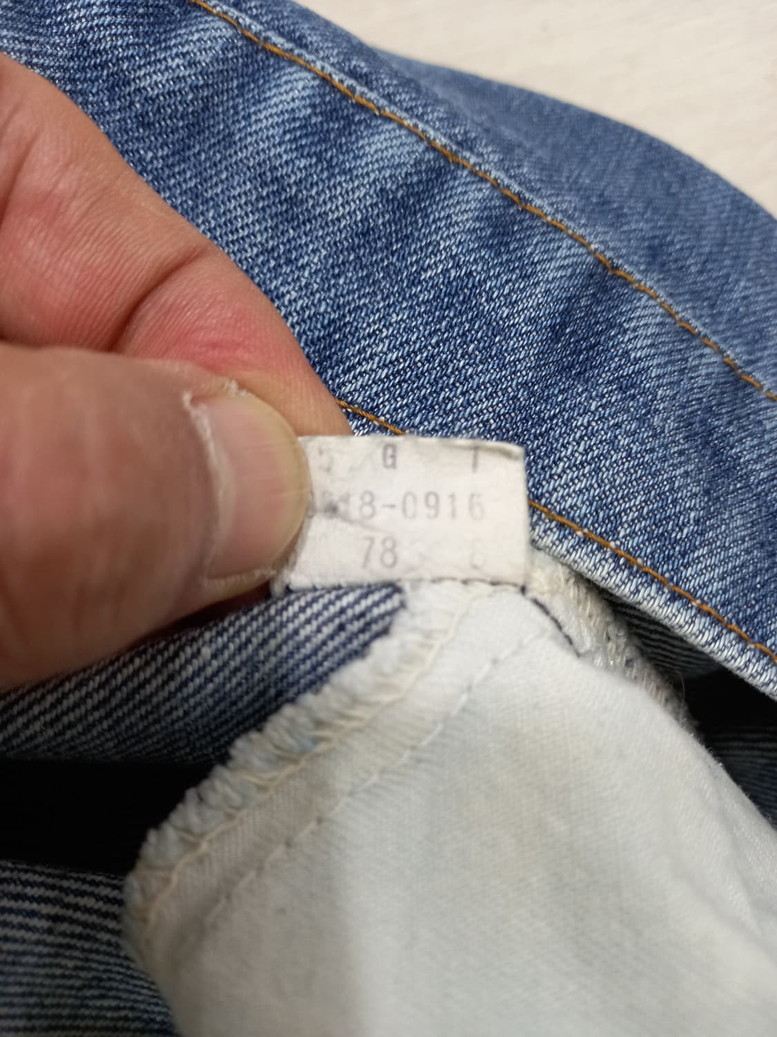 32 70's 리바이스40618 USA 오렌지탭 일자진 32-802 상품이미지8