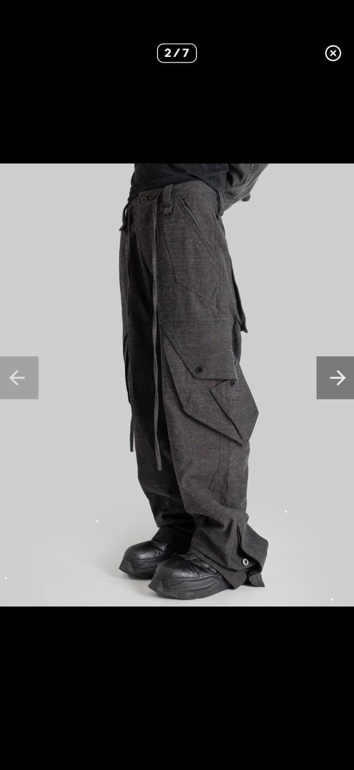 blackmerle 카고팬츠 slub grey  s사이즈 상품이미지2