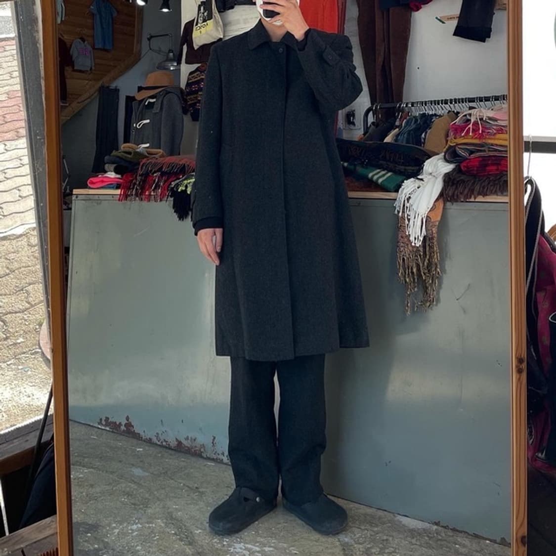 (착용컷) DAKS 닥스 울 코트 (남성용 100) 상품이미지2