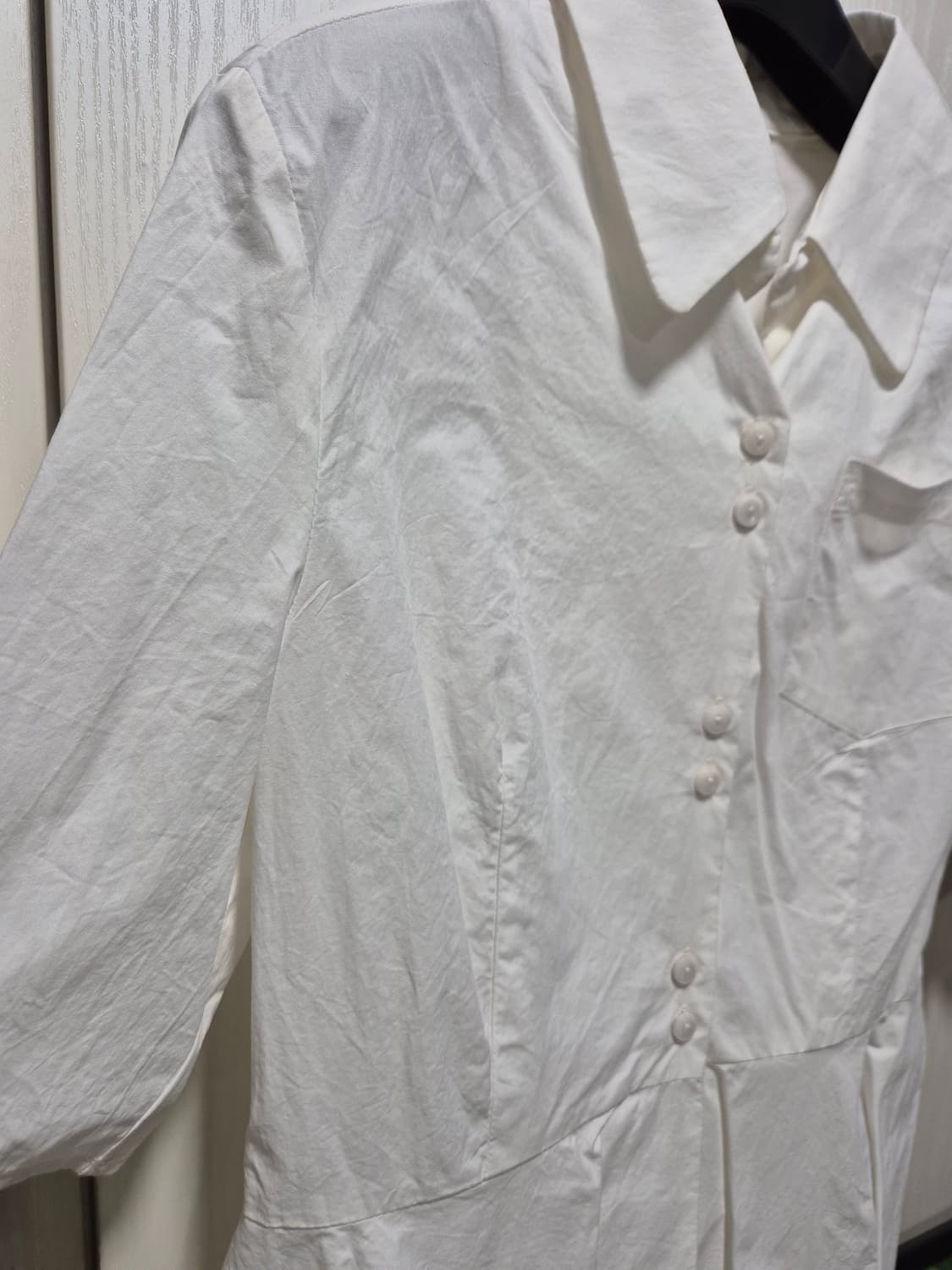 (세일)(새상품)마리끌레르 화이트 블라우스 5부 상품이미지5