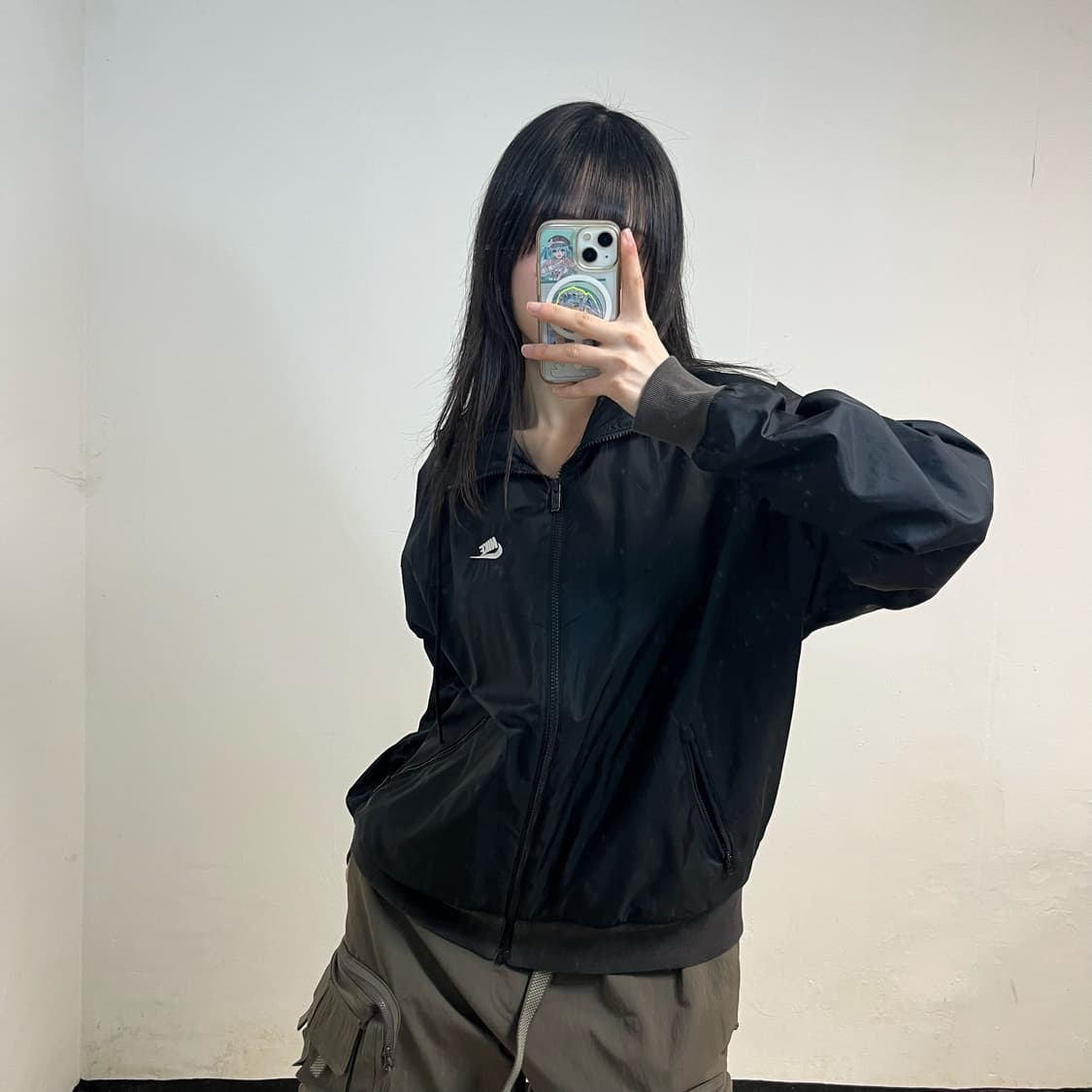 Nike black windbreaker 상품이미지1