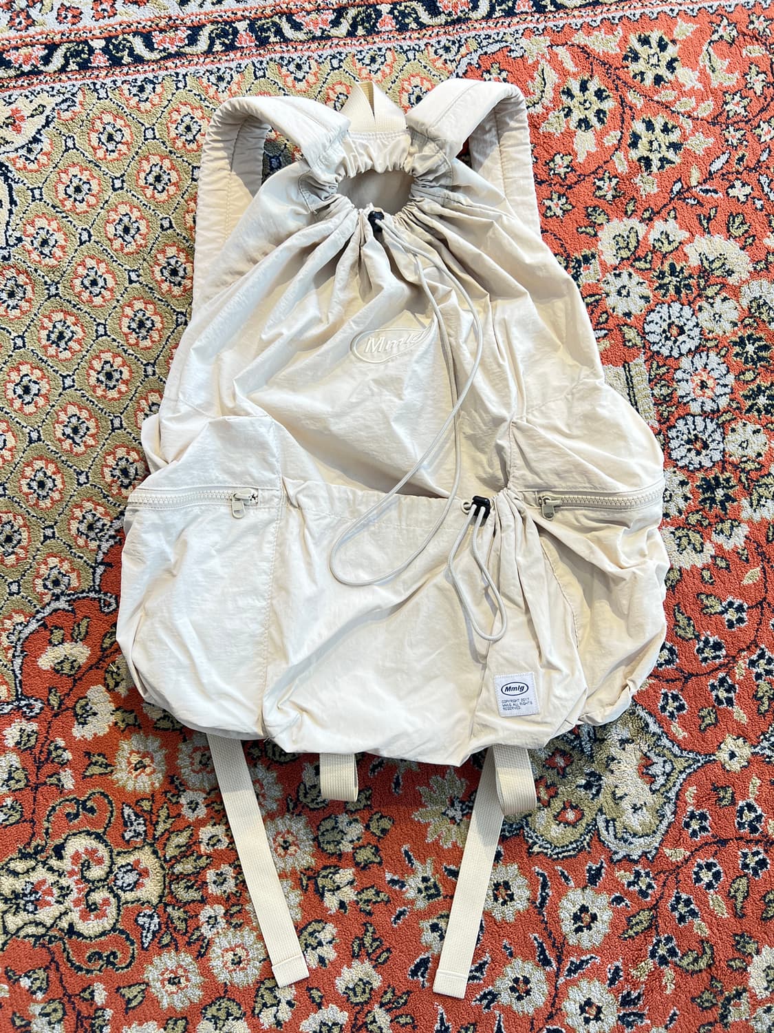 MMLG NYLON string BACKPACK Ivory 상품이미지1