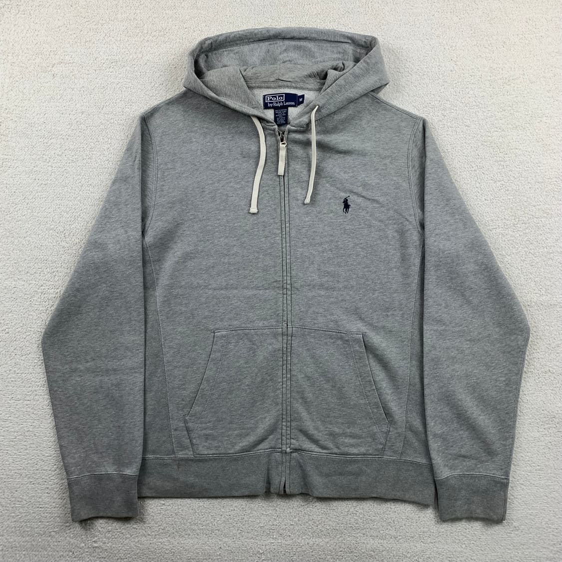 폴로 랄프로렌 포니로고 그레이 후드집업 상품이미지1