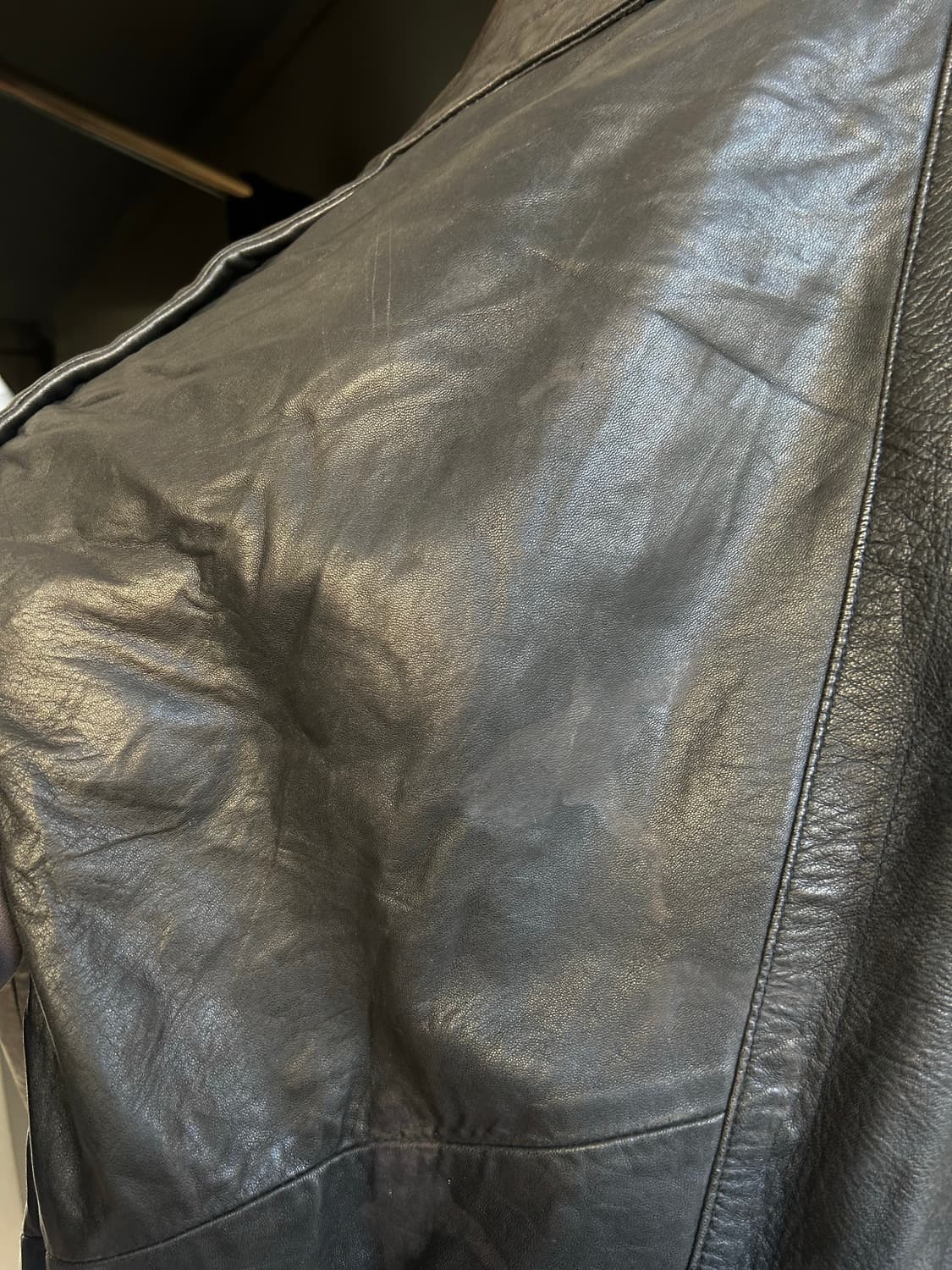 80‘s 조르지오아르마니 가죽 봄버자켓(리버시블) 상품이미지8