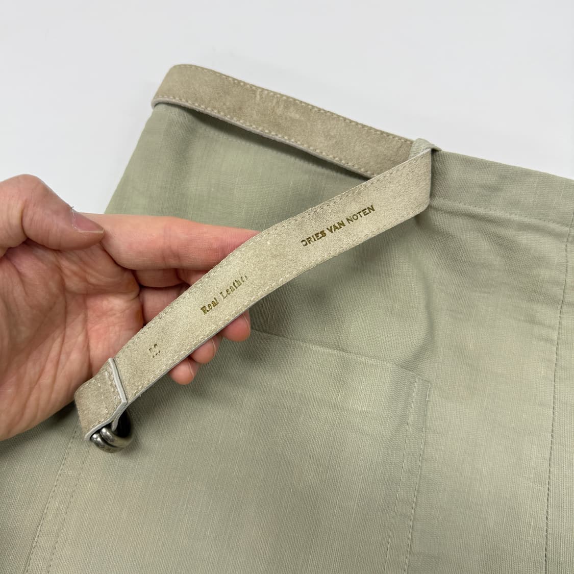 Dries Van Noted leather belted skirt 상품이미지10