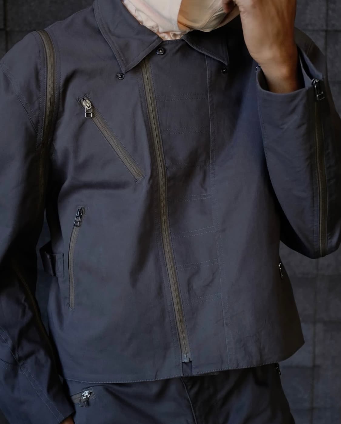 (L) 키코 코스타디노브 x Fox Lab 폭스랩 모토 자켓 차콜 상품이미지1