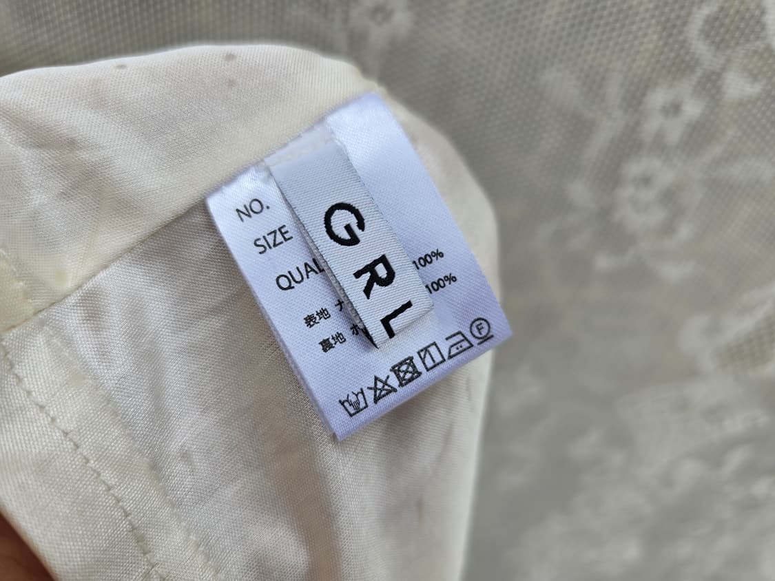 일본 GRL    나일론  리본 스커트 상품이미지7
