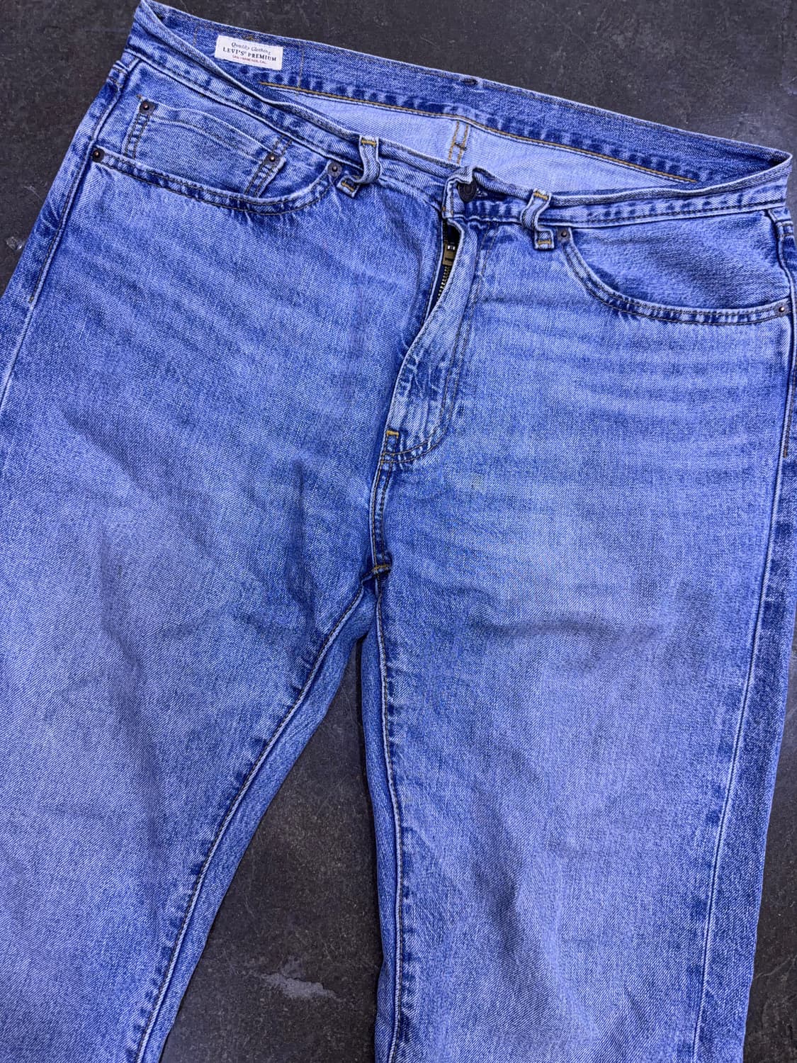 리바이스 505 프리미엄 빅E 레귤러 스트레이트핏 빈티지 데님팬츠 34 상품이미지3