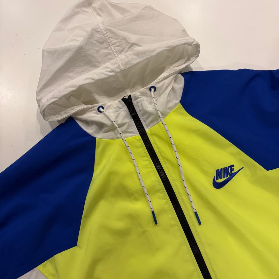 [2XL] 나이키 바람막이 블루/형광 옐로우 B407 상품이미지3