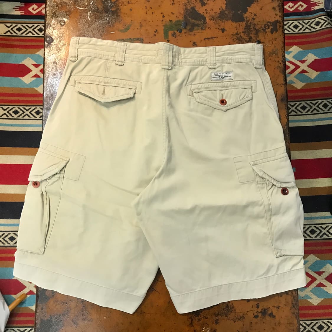 폴로랄프로렌 베이지 코튼 카고 숏 팬츠 반바지 허리 38 빅사이즈 상품이미지2