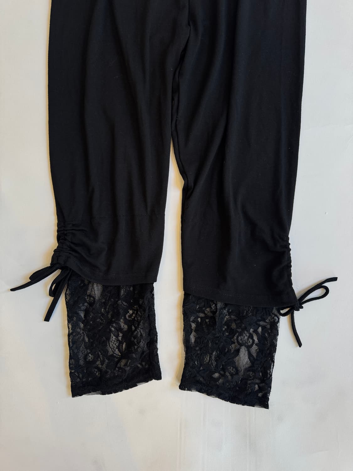Vintage Lace Trim Shirring pants 상품이미지2