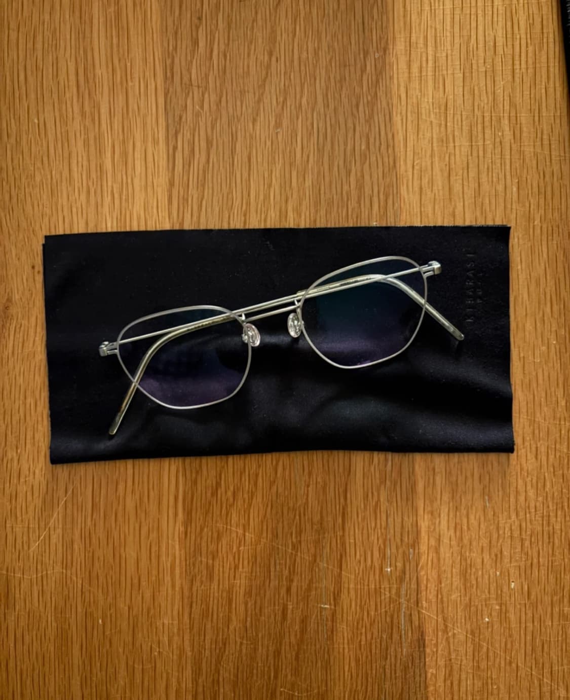 키바라시 티타늄 실버 안경테 상품이미지2