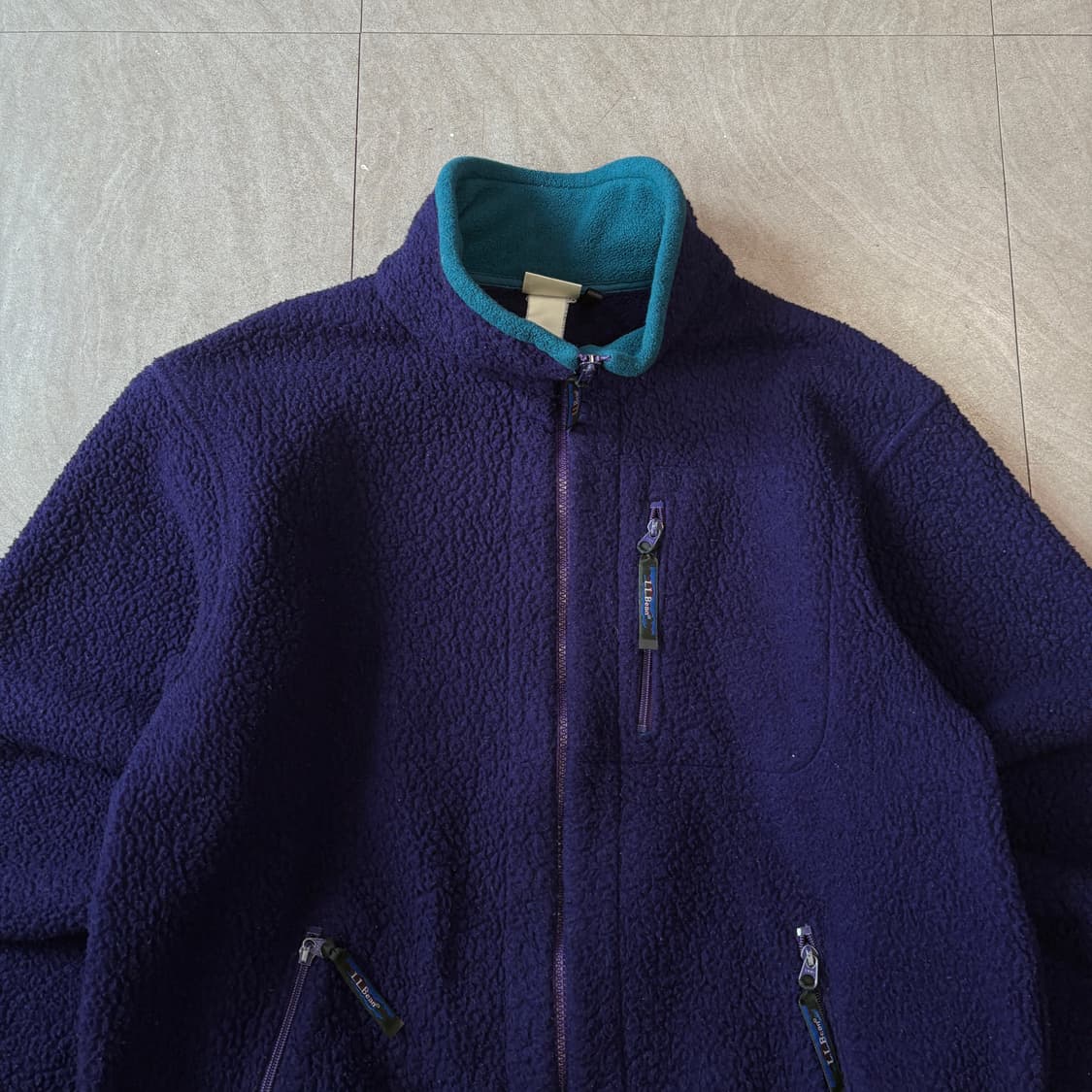 90s L.L.bean 90년대 생산 엘엘빈 퍼플 딥 파일 플리스 신칠라 상품이미지3