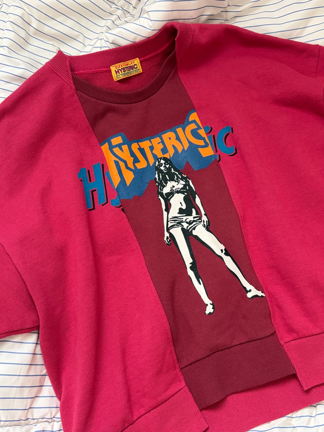 히스테릭 글래머 핑크 맨투맨 상품이미지1