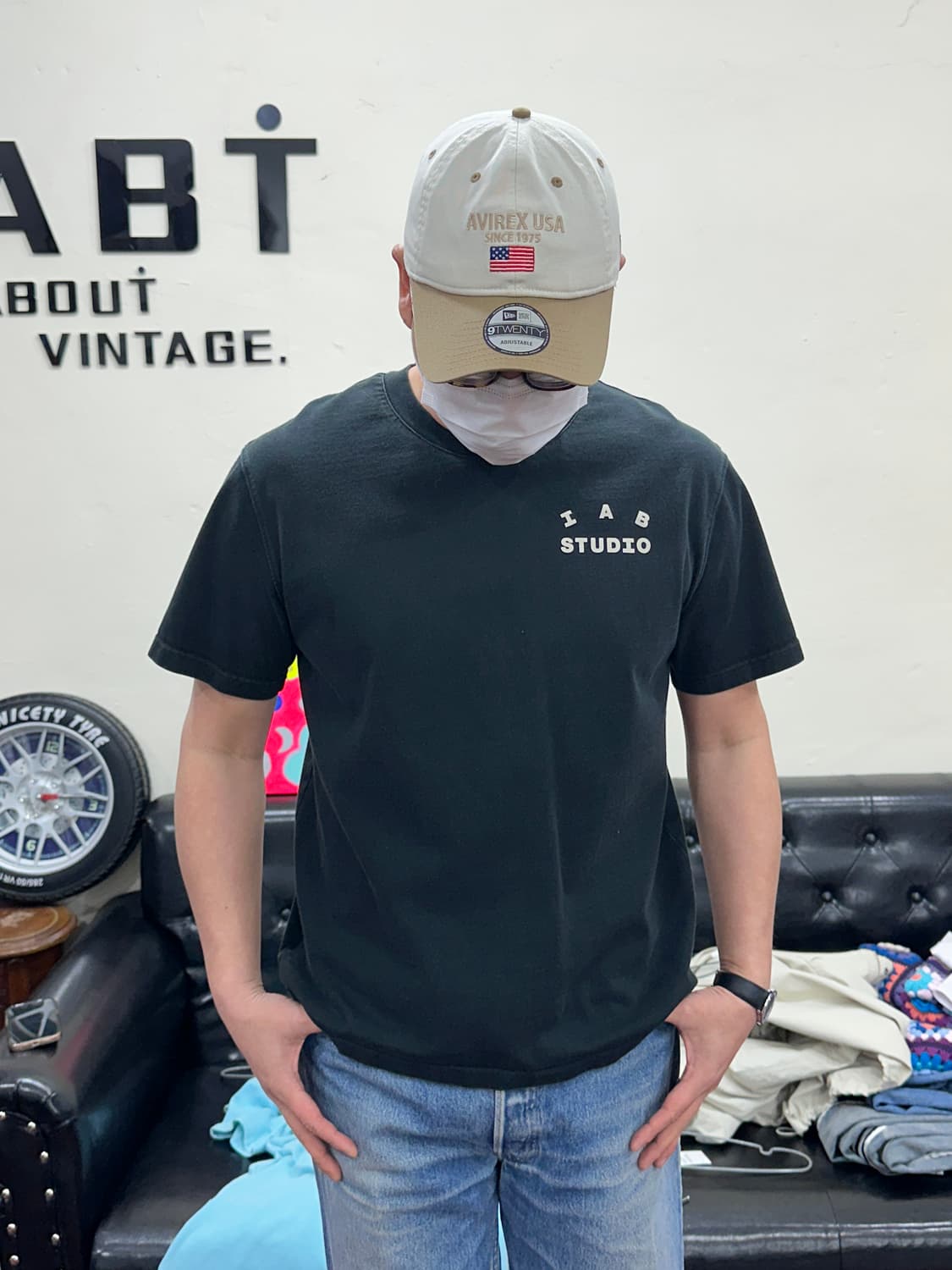 아이앱스튜디오 블랙 반팔셔츠 M 상품이미지1