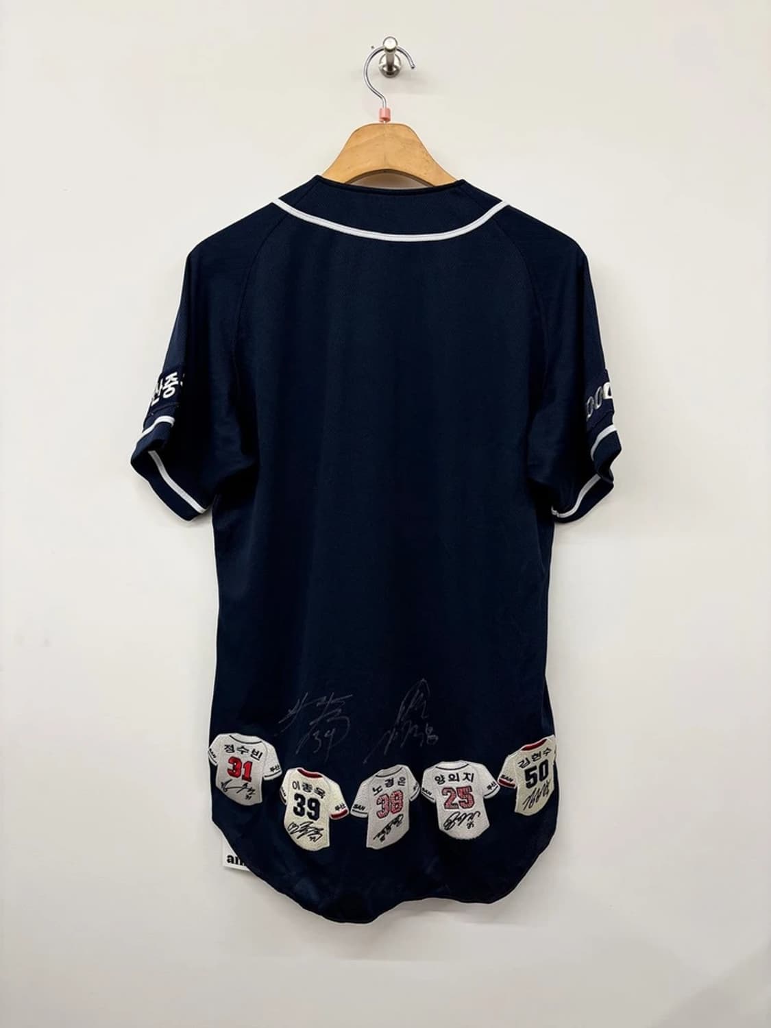 두산 베어스 선수들 사인 패치 반팔 유니폼 PN9705 상품이미지8