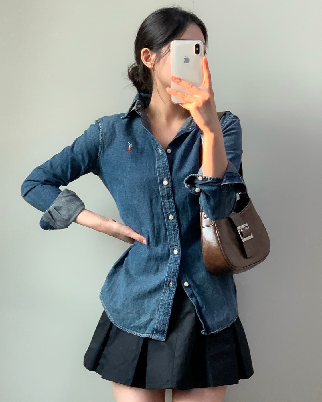 폴로 데님 셔츠  상품이미지2