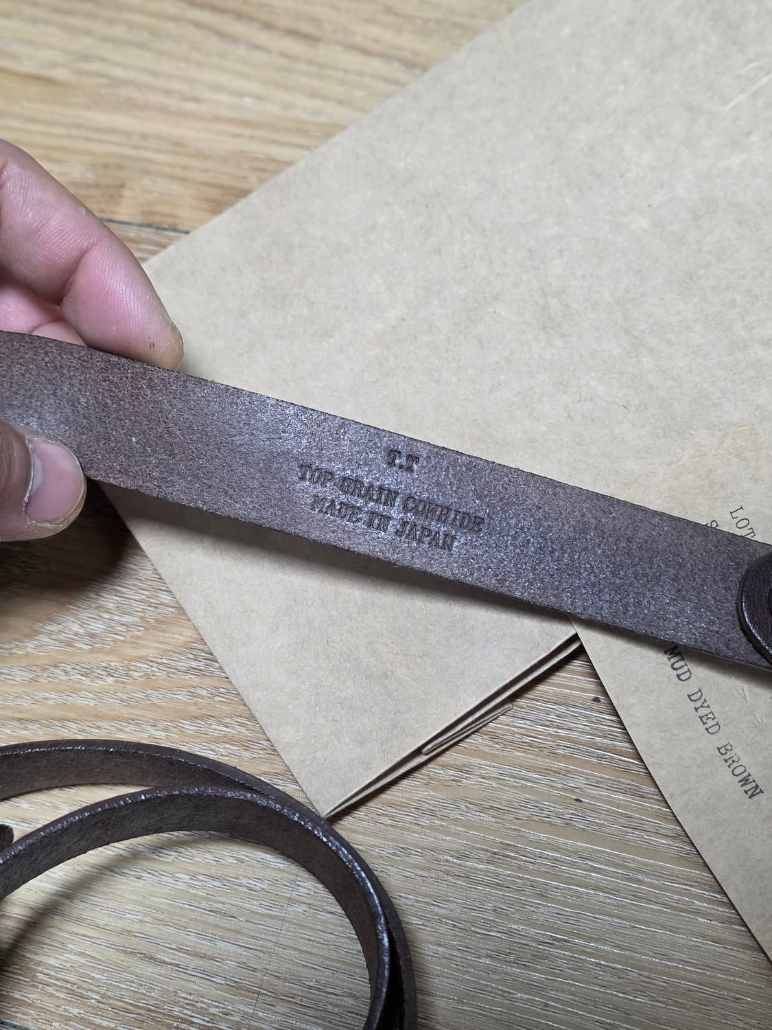 1회착 택포20만)25fw타이가 타카하시 003벨트 머드다이 상품이미지3