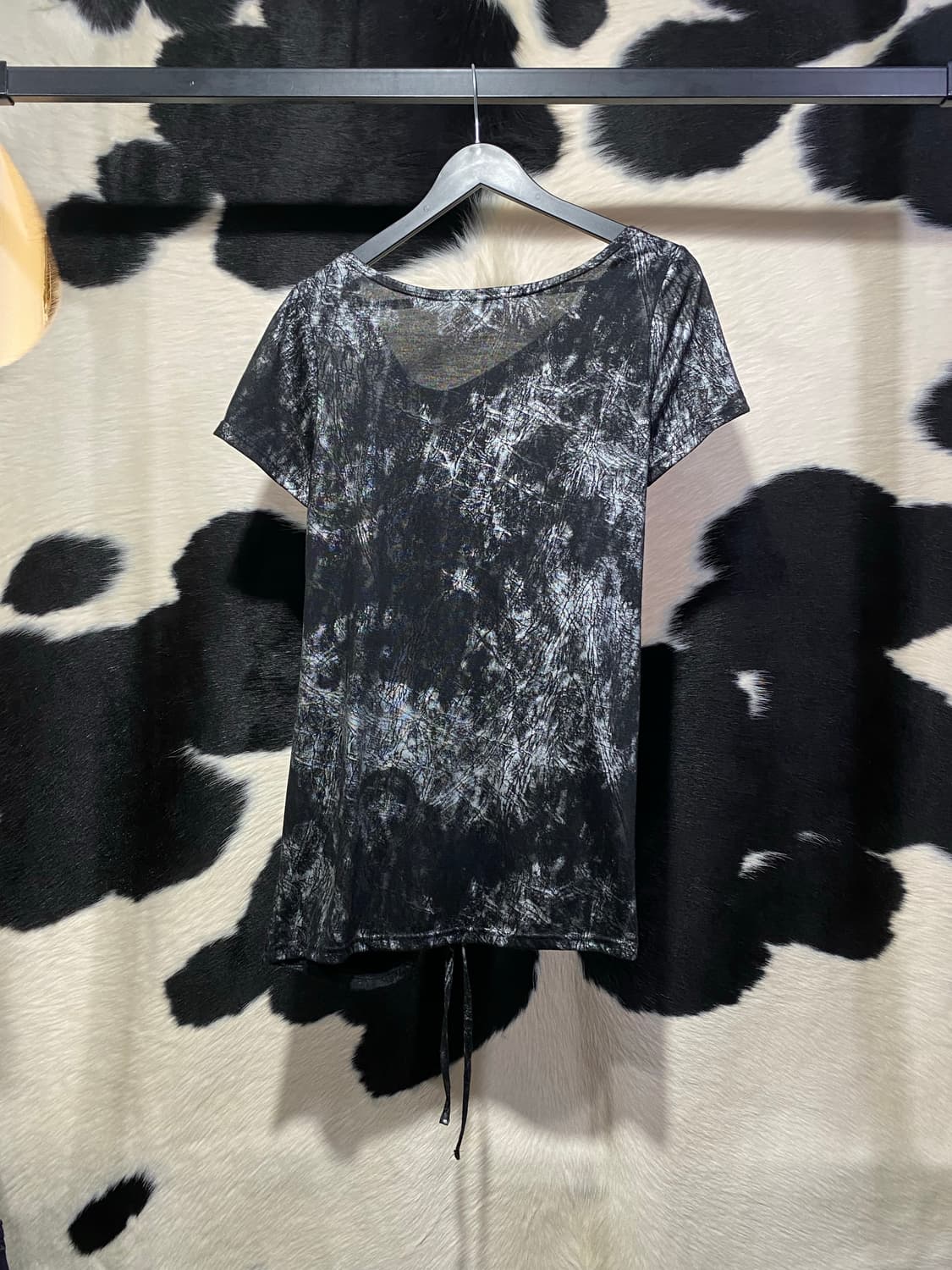 Japanese vtg 타이다이 셔링 반팔티셔츠 상품이미지5