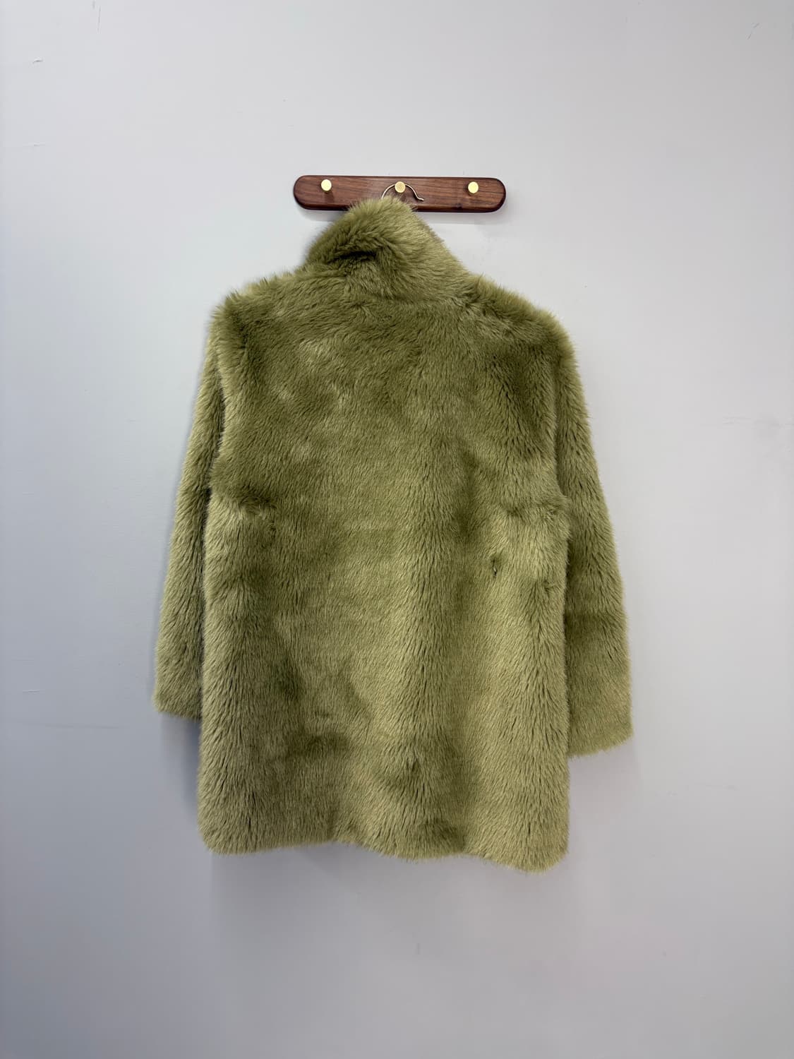 LOVE MY SANTA 올리브 그린 모피 코트 A2841 상품이미지5