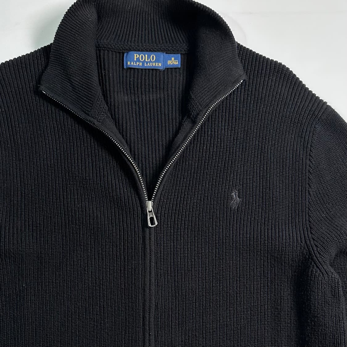 폴로 랄프로렌 블랙 니트집업   상품이미지4