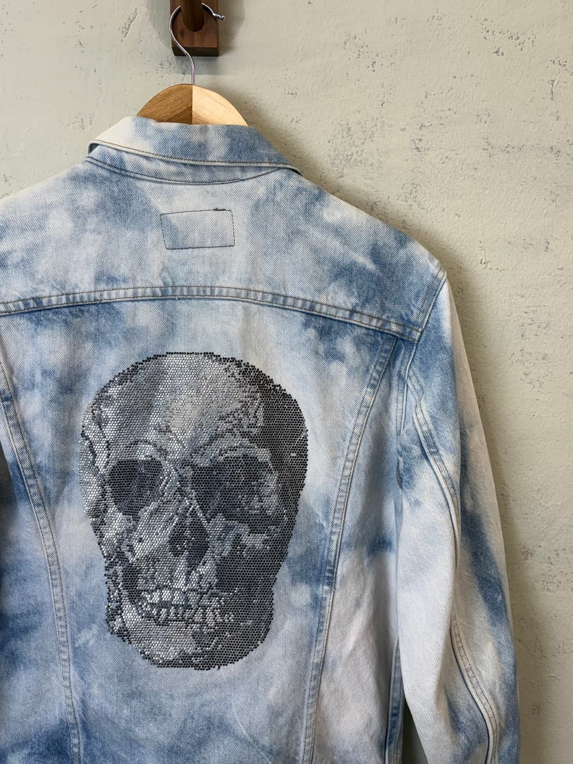 리바이스 90s 빈티지 스컬 큐빅 데님 트러커 자켓 상품이미지3