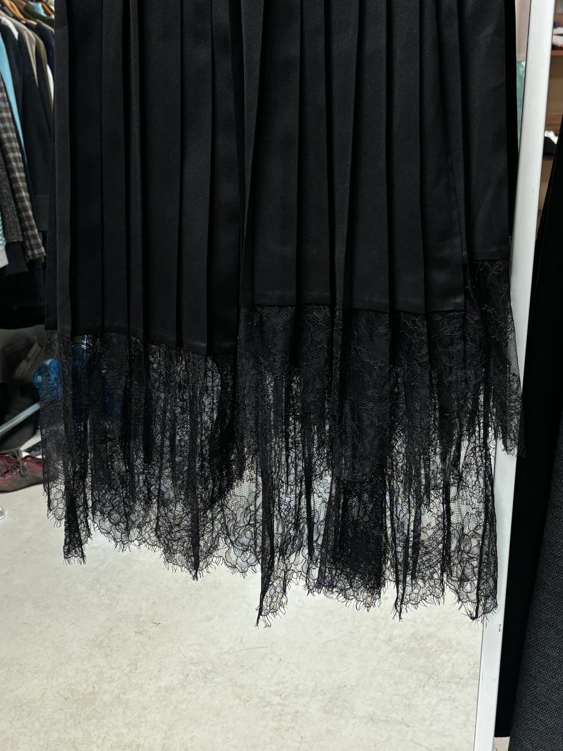 addict noir 플리츠 레이스 스커트 상품이미지3