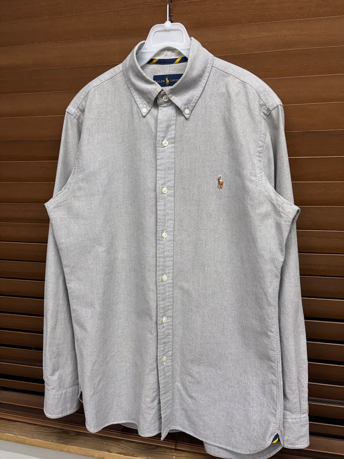 폴로 랄프로렌 클래식 핏 그레이 버튼 셔츠 상품이미지1