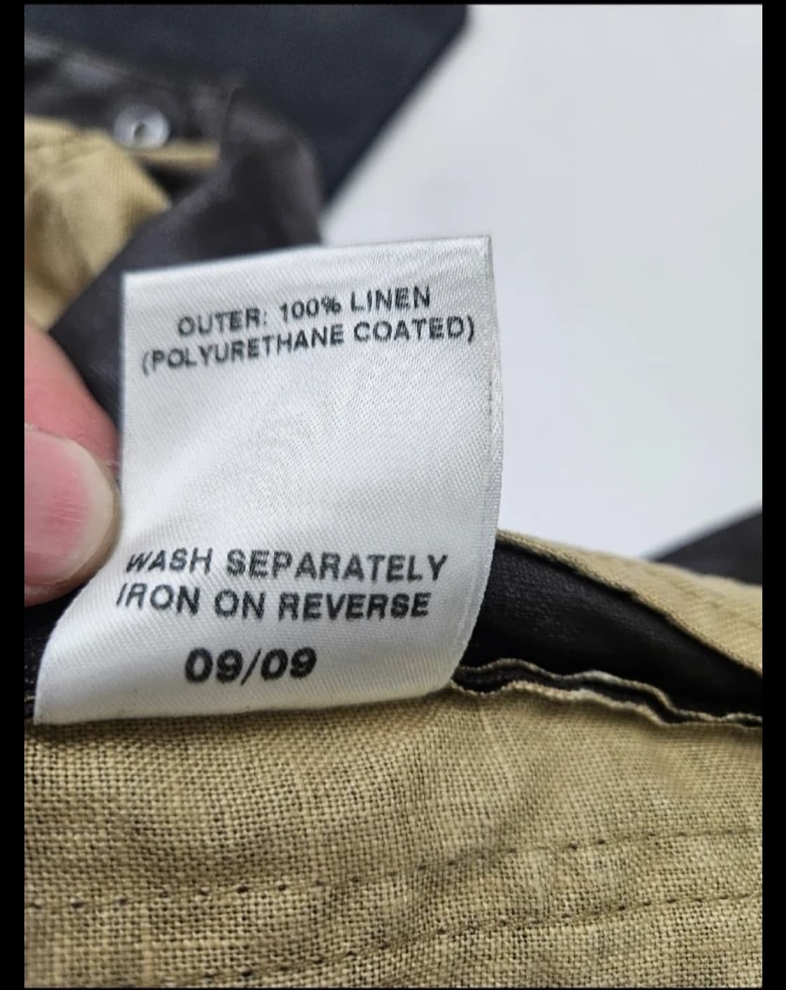 바버 Duralinen코팅 브라운 인터네셔널 린넨 자켓(L) 상품이미지7