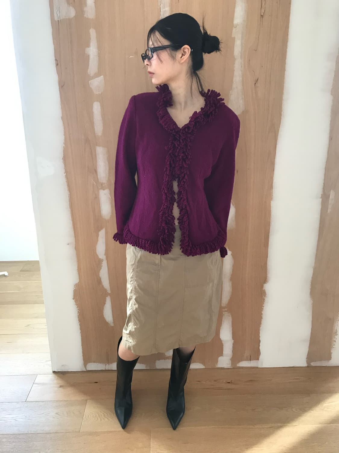 vintage fringe cardigan 상품이미지5