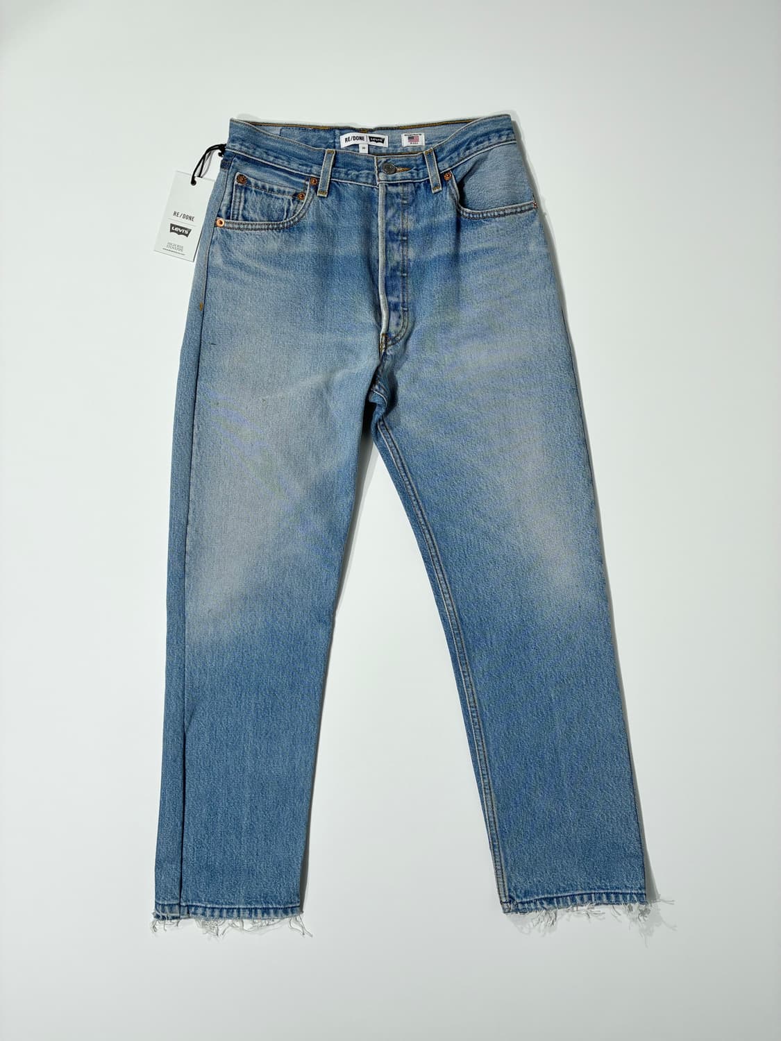 리바이스 X 리던 하이 라이즈 스토브 파이프 데님 팬츠 인디고 25사이즈 상품이미지1