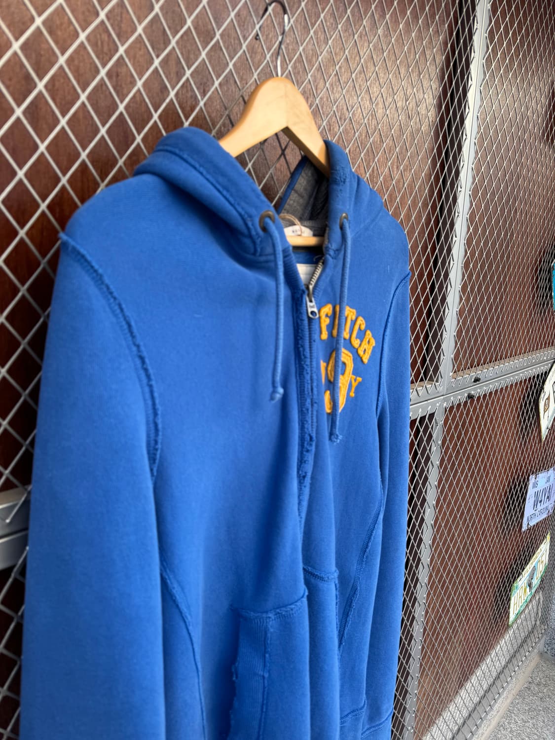 아베크롬비 로고 빈티지 y2k 후드집업 M 상품이미지5