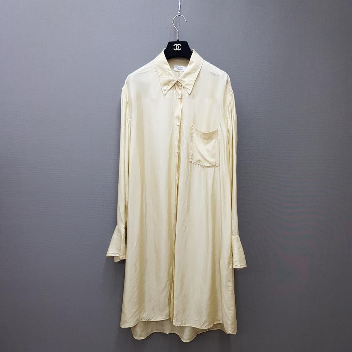 스튜디오톰보이 2021 레이온 롱 셔츠 원피스 Free사이즈 상품이미지1