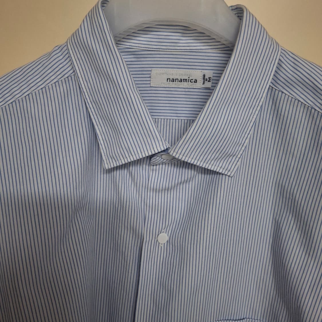 [M] 나나미카 윈드셔츠 블루 스트라이프 nanamica 상품이미지2