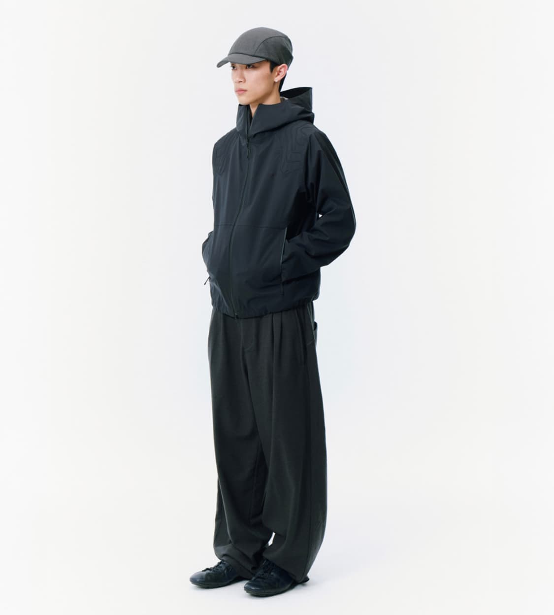 산산기어 25fw 알레아 쉘 자켓 바람막이 블랙 3 새상품 상품이미지4