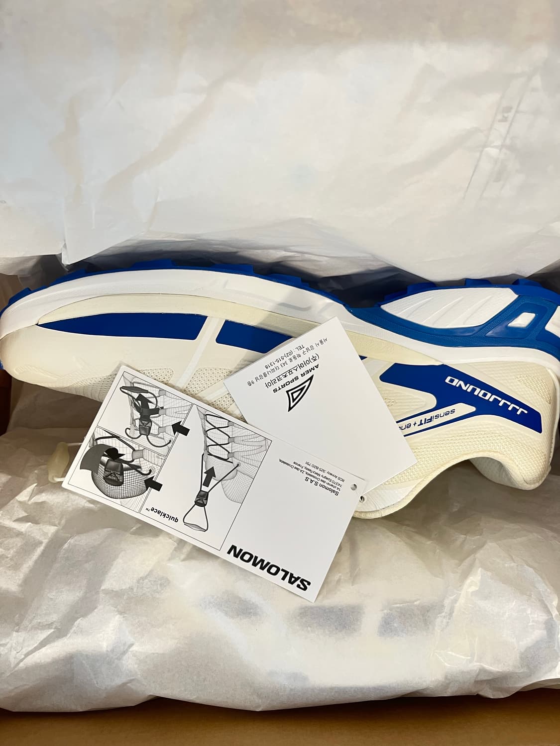 살로몬 x JJJ자운드 XT-윙스 2 화이트 라피스 블루, 280 상품이미지2